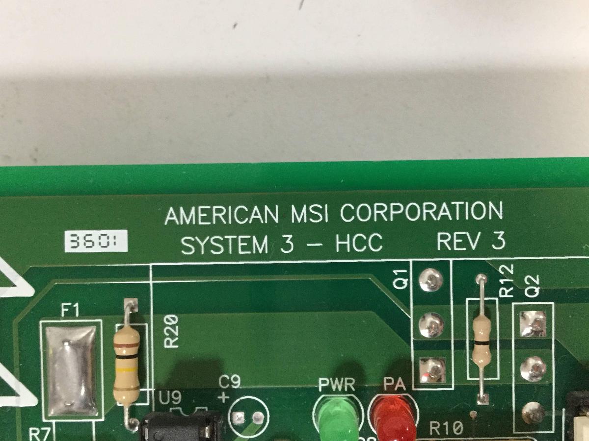 Used AMERICAN MSI Control Board C3201.010.045 Used 