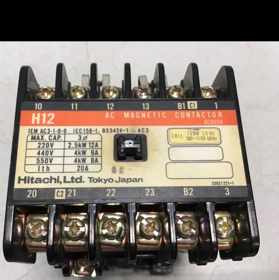 Used HITACHI AC Magnetic Contactor H12 USED