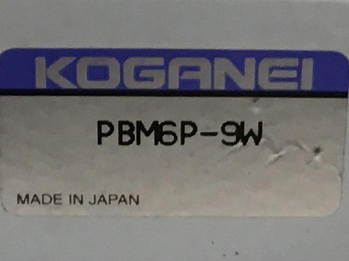 Used KOGANEI Manifold w/ Valves PBM6P-9W #120984