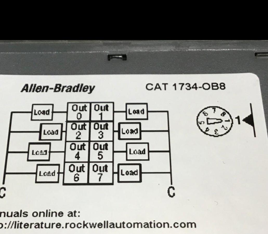 Used ALLEN BRADLEY Output Module 1734-OB8 SER C USED