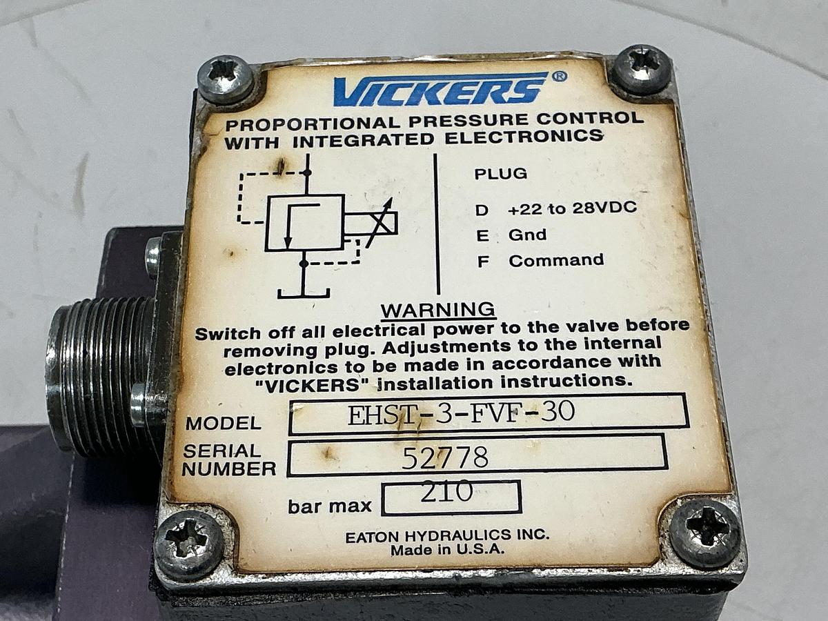 Used VICKERS EHST-3-FVF-30