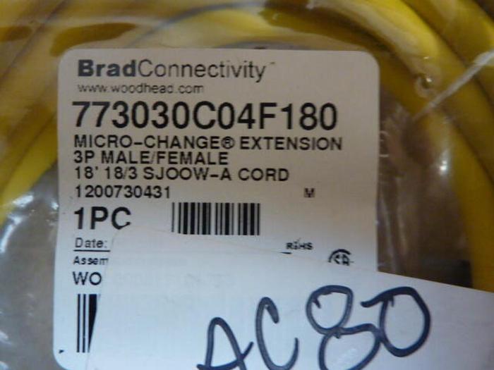 BRAD HARRISON / WOODHEAD Cord 773030C04F180 #29633