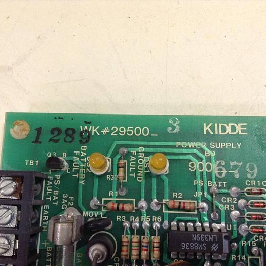 Used KIDDE ALARMLINE Power Supply Circuit Board 900679 #81113