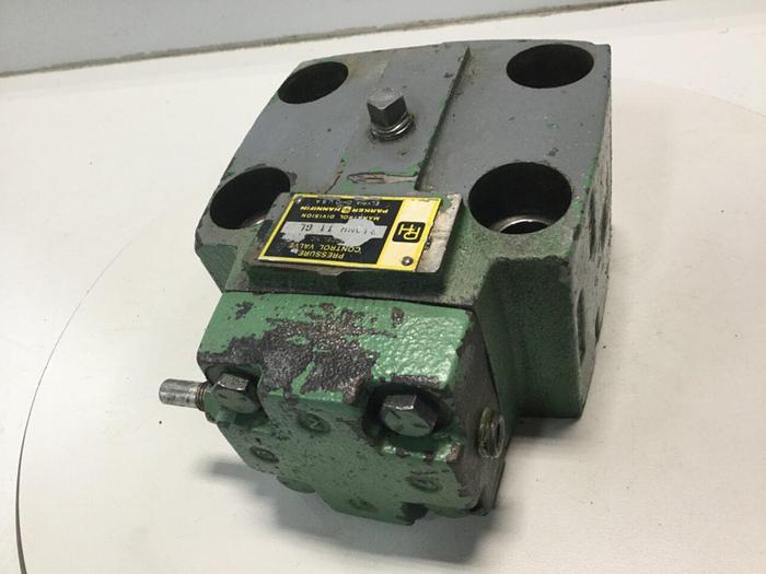 Used PARKER HANNIFIN Pressure Control Valve R10MH 11 GL #102471
