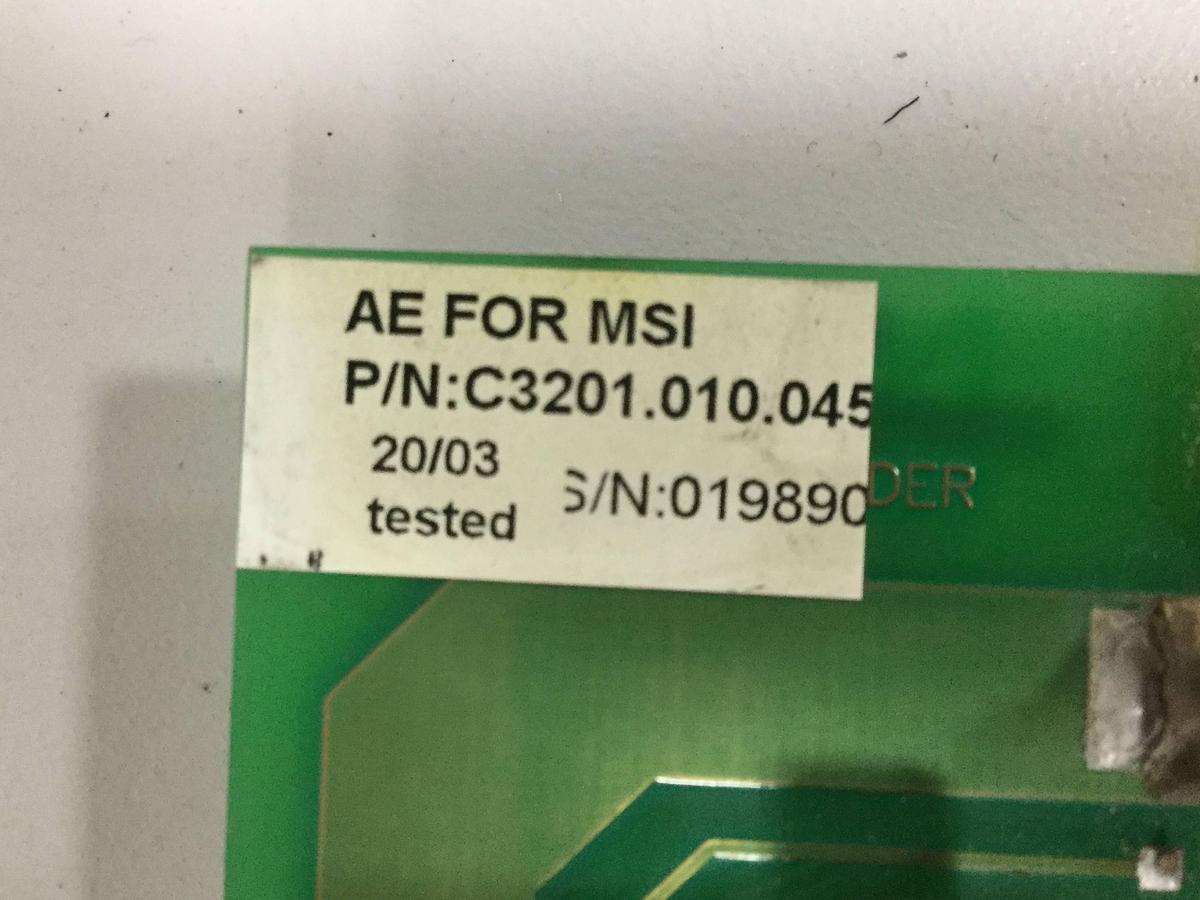 Used AMERICAN MSI Control Board C3201.010.045 Used