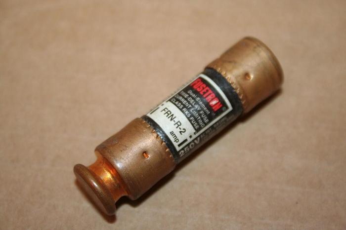 Used FUSETRON 2 Amp Fuse FRN-R-2 #19937