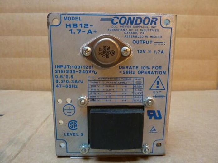 Used CONDOR Power Supply HB12-1.7A+ #5972