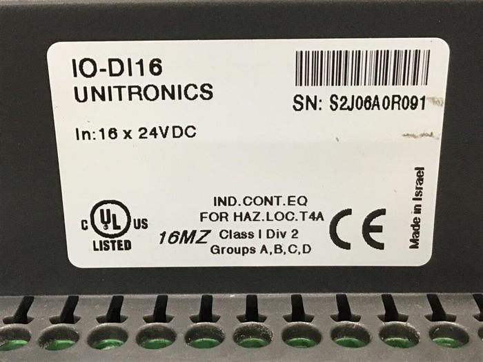 Used UNITRONICS Expansion Module IO-DI16 #144951