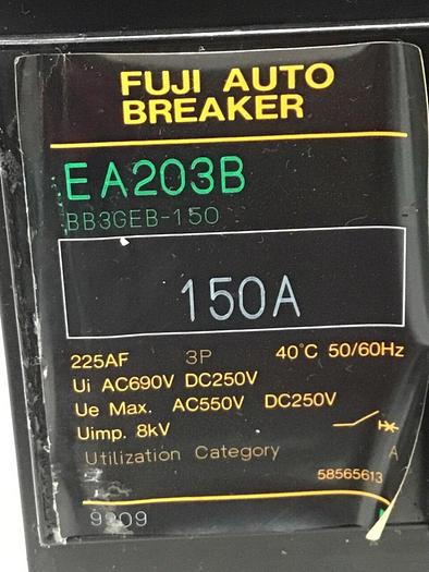 Used FUJI ELECTRIC 150 Amp Breaker EA203B-150 & SWITCH #145036