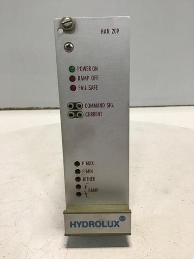 Used HYDROLUX Hydraulic Amplifier Card HAN-209-10-08 Used