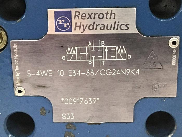 Used REXROTH Valve 54WE10E3433/CG24N9K4 #129955