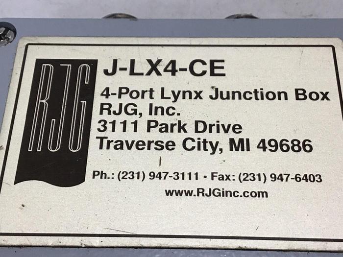 Used RJG INC. 4-Port Lynx Junction Box J-LX4-CE #133272