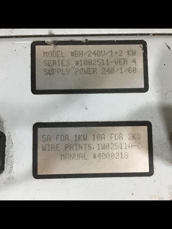 Used MOTAN Drying Hopper w/ Booster Heater BH/240V/1+2 KW #127097