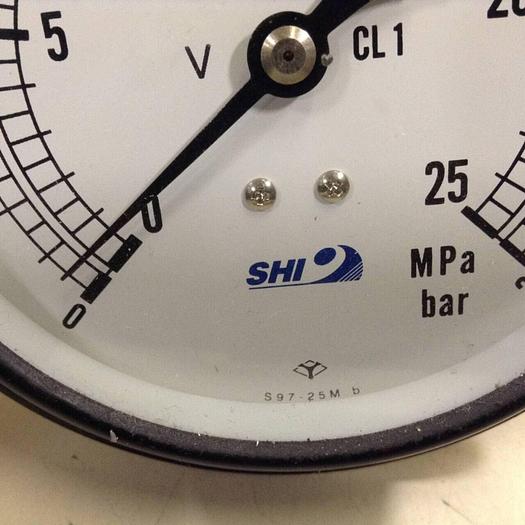 Used SHI Pressure Gauge S97-25M B #83918