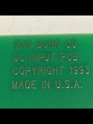 Used VAN DORN DC Input Board 330037 PC330-037 Used