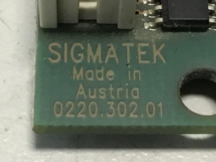Used SIGMATEK Circuit Board 0220.302.01 Used