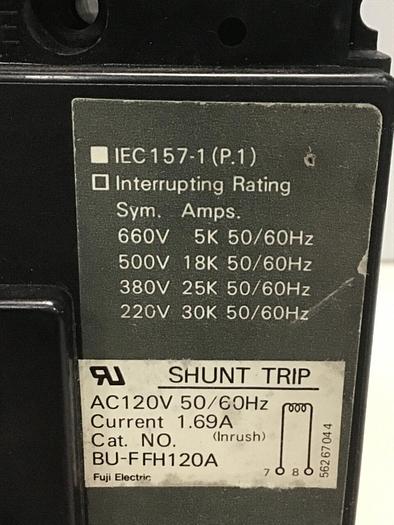 Used FUJI ELECTRIC 70 Amp Circuit Breaker BU-ESB3070 #127453
