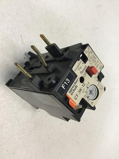 Used SPRECHER & SCHUH Overload Relay CT3K-12 #120781