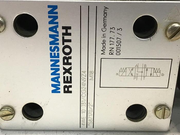 Used MANNESMANN REXROTH Valve 4WE10J31CG24N9Z4 #125994