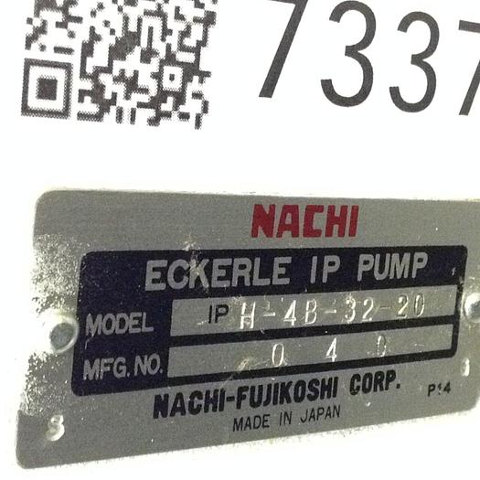 Used NACHI Eckerle IP Pump IPH-4B-32-20 Used