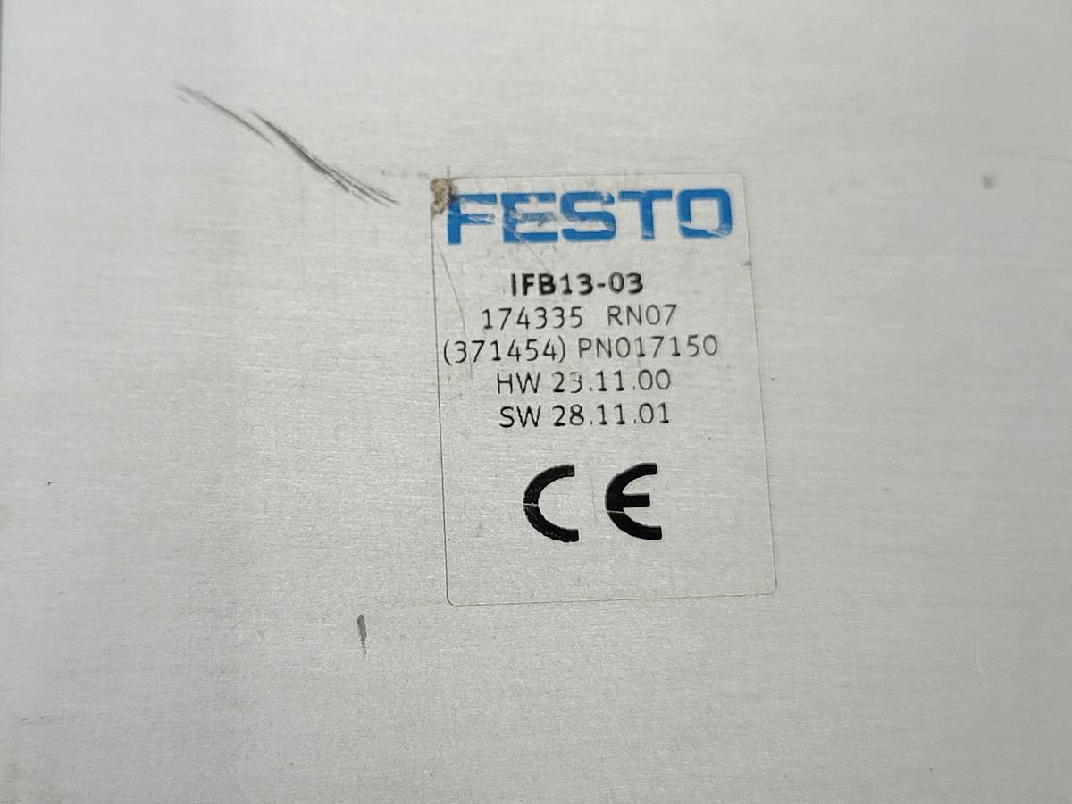 Used FESTO Control Block / Valve Terminal IFB13-03 USED