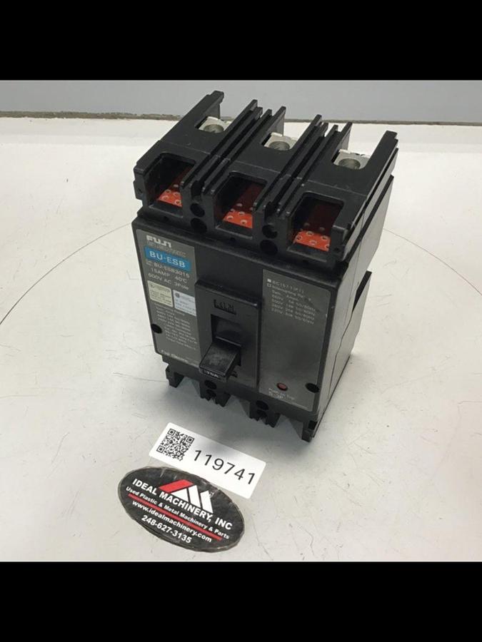 Used FUJI ELECTRIC 15 Amp Circuit Breaker BU-ESB3015 USED 