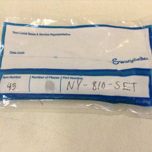 SWAGELOK Nylon Ferrule Set NY-810-SET #82165