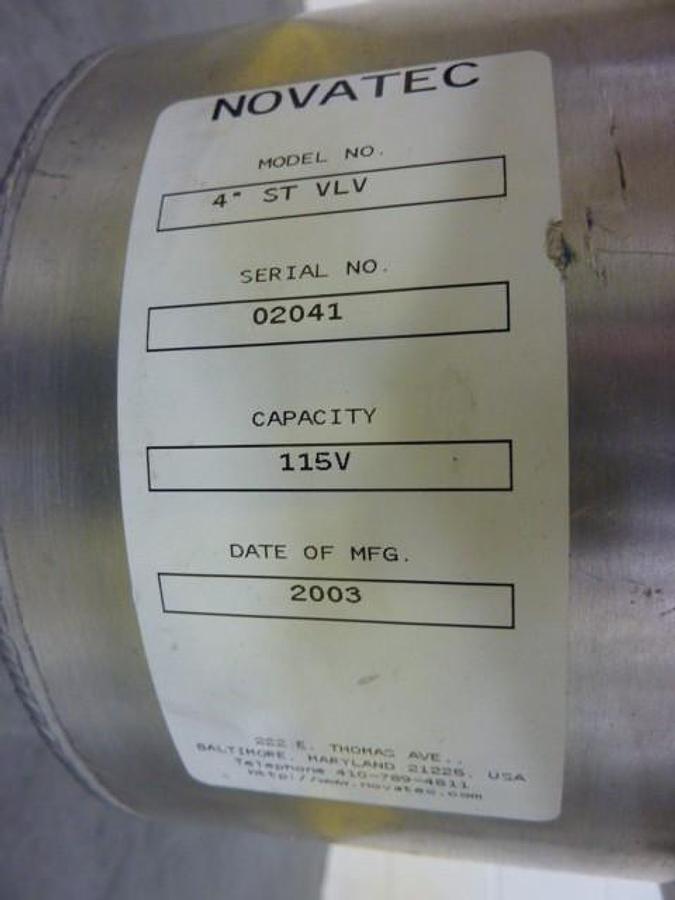 Used NOVATEC Station / Tee Valve 4IN ST VLV USED