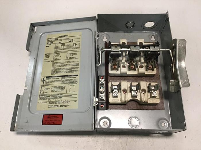 Used SIEMENS 60 Amp I-T-E Disconnect Switch JN422 #137902