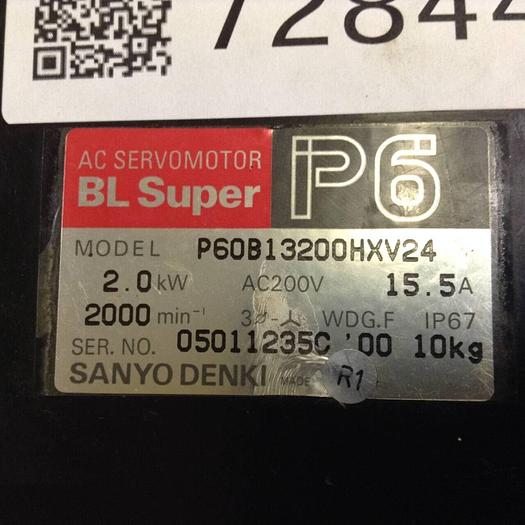 Used SANYO DENKI AC Servo Motor P60B13200HXV24 #72844
