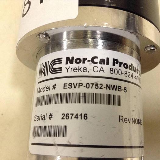 Used NOR-CAL PRODUCTS Right Angle Valve ESVP-0752-NWB-5 USED