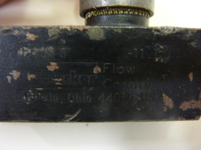 Used PARKER Flow Control Valve F600S #44583