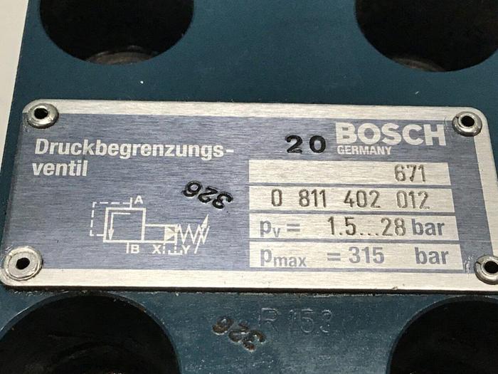 Used BOSCH Valve 0 811 402 012 / EX #116317