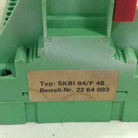 Used PHOENIX CONTACT Plug-In Card Holder SKBI64/F48 #81338