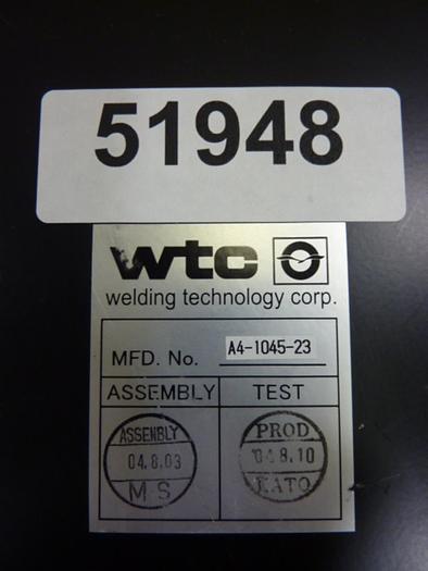 Used WELDING TECHNOLOGY CORP Teach Pendant TB98-P01A #51949