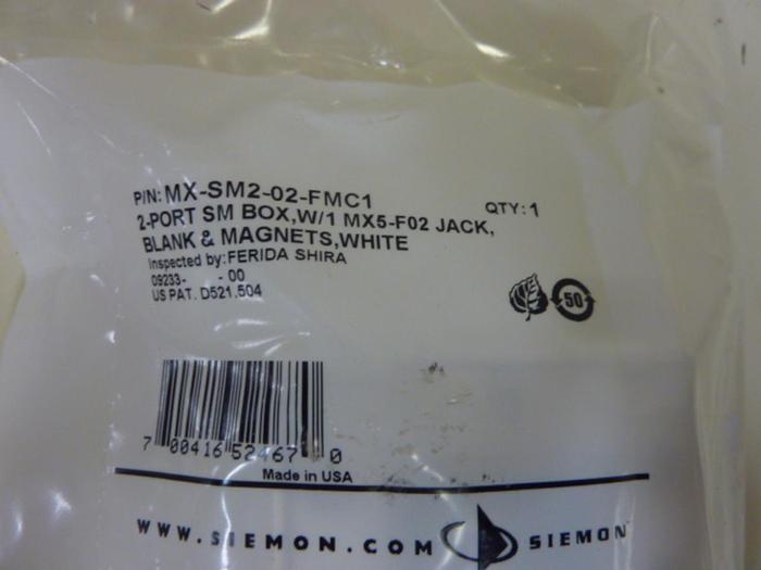 SIEMON Port Box MX-SM2-02-FMC1 #57765