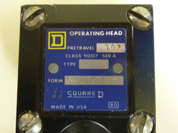 Used SQUARE D Limit Switch 9007AEQ2699 #65237