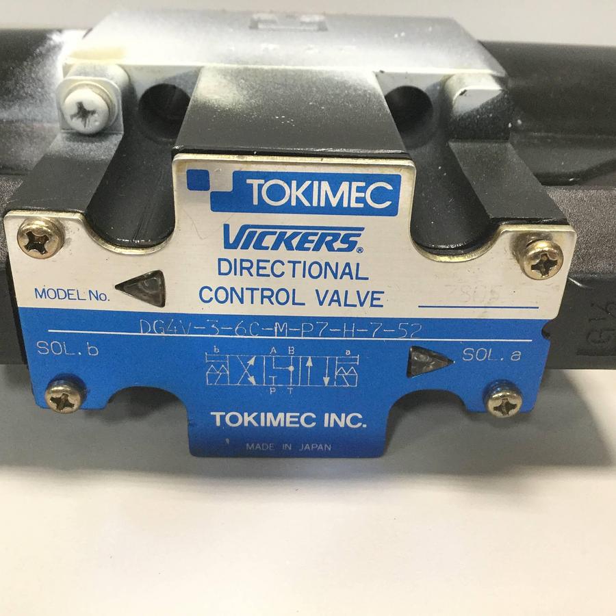 Used TOKIMEC Directional Control Valve DG4V-3-6C-M-P7-H-7-52 USED