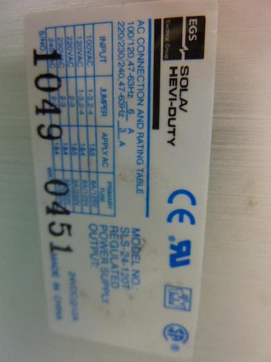 Used SOLA ELECTRIC Power Supply SLS-24-120T #49713