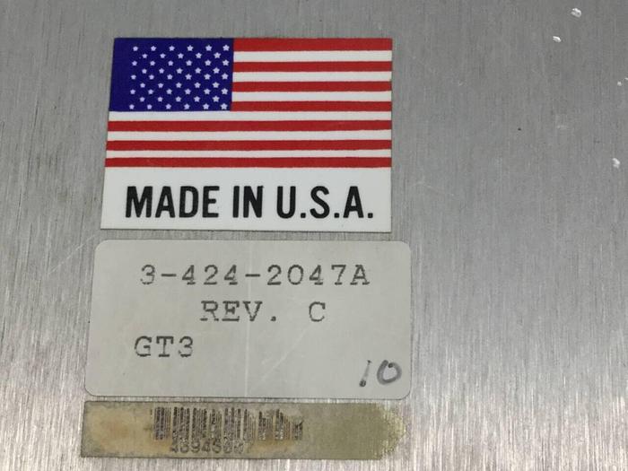 Used CINCINNATI MILACRON Camac VSX Control Panel 3-424-2047A Used