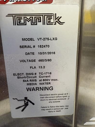 Used Temptek VT-275-LXG