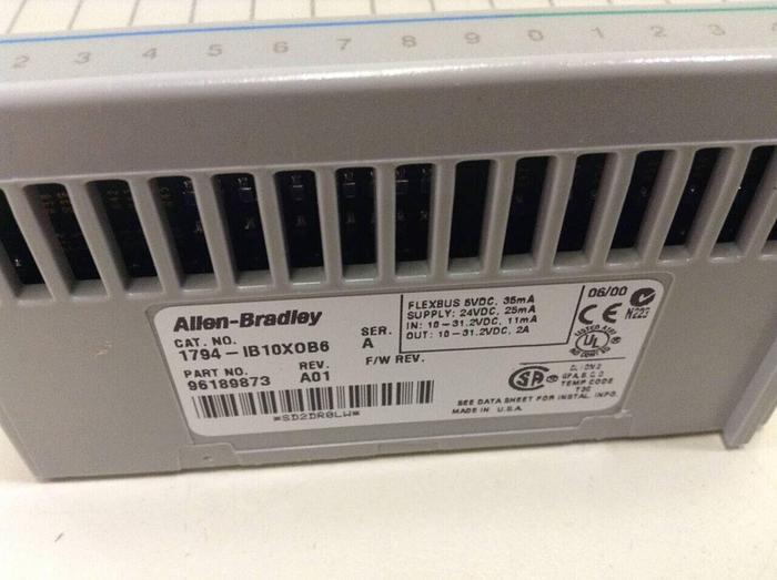 Used ALLEN BRADLEY Flex I/O Module 1794-IB10X0B6 SER A #68485