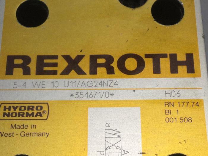 Used REXROTH Solenoid Valve 54WE10U11/AG24NZ4 USED