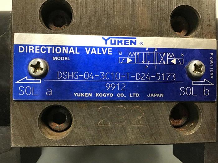 Used YUKEN Valve DSHG-04-3C10-T-D24-5173 #111875