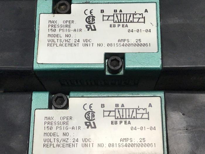 Used NUMATICS Control Block w/ Valves 081SS400M000061 #130804