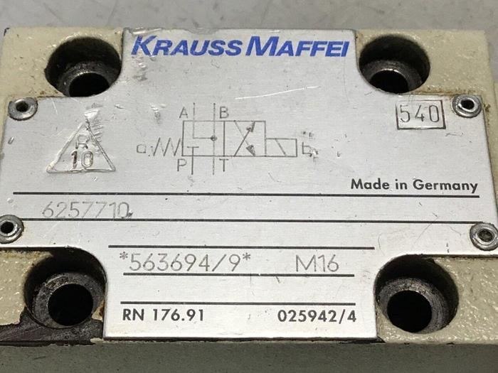 Used KRAUSS MAFFEI Valve 6257710 #125954