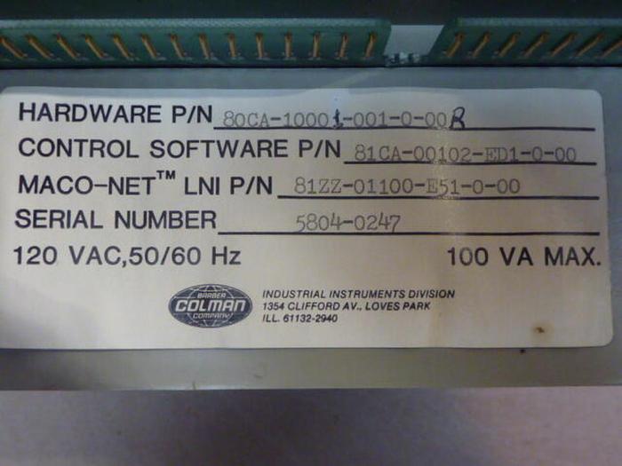 Used BARBER COLMAN Sequence Module MACO 8000 80CA-10001-001-0-00R #34961