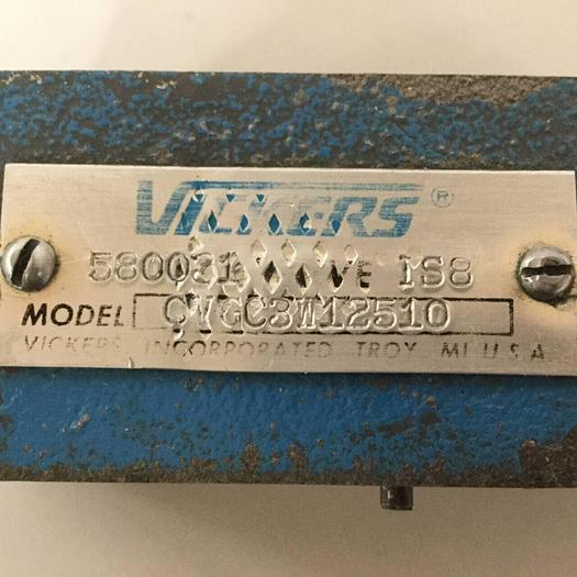 Used VICKERS Relief Valve CVGC 3 W 125 10 #91419