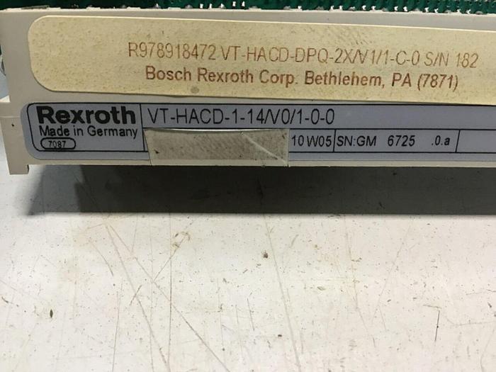 Used REXROTH Card R9789 VT-HACD-1-14/V0/1-0-0 Used
