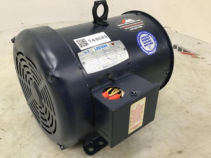 Used LEESON ELECTRIC CO 3 HP Motor C182T17FK13D Used #144649